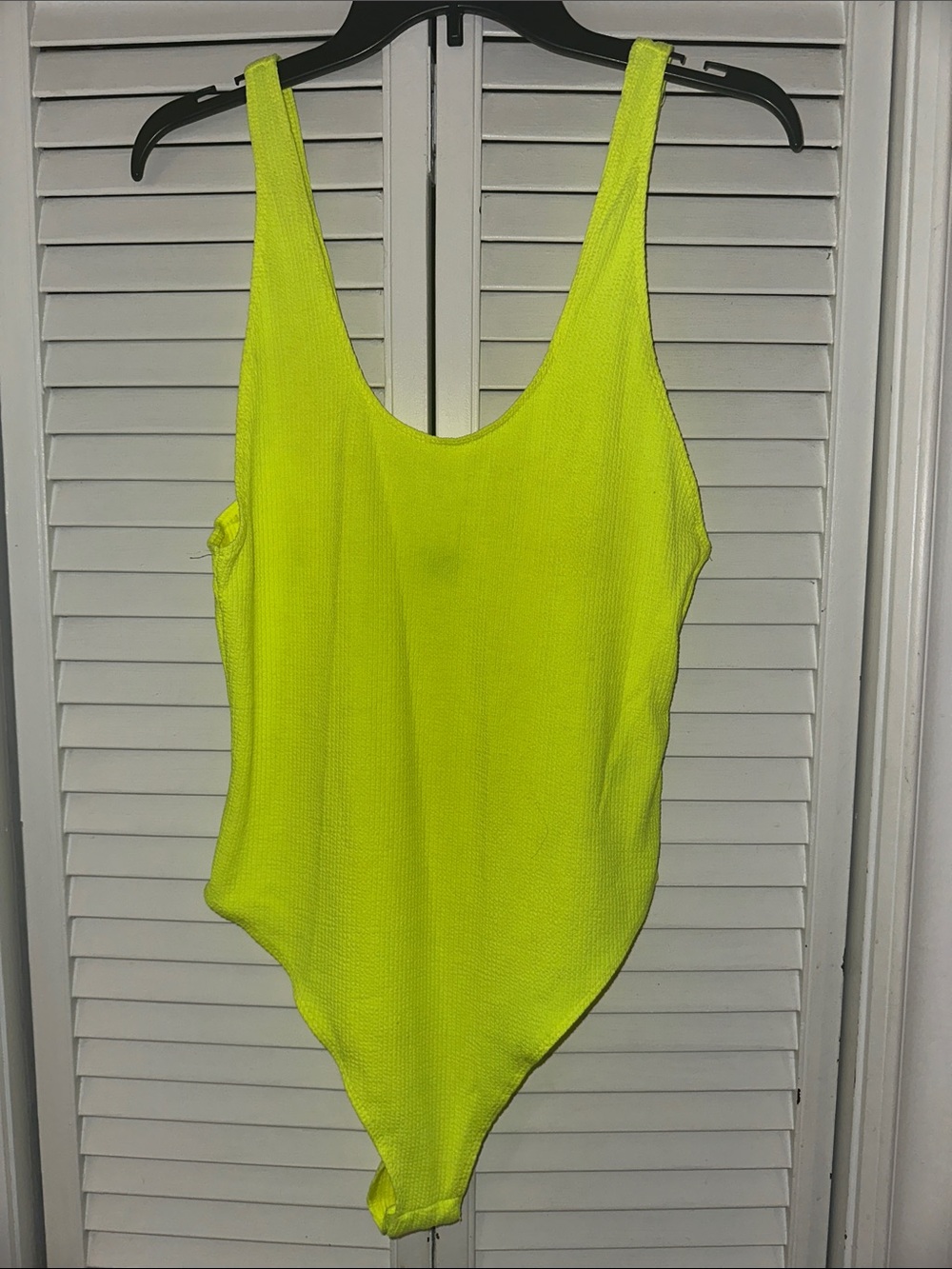 Neon Yellow Kids One-Piece Swimsuit